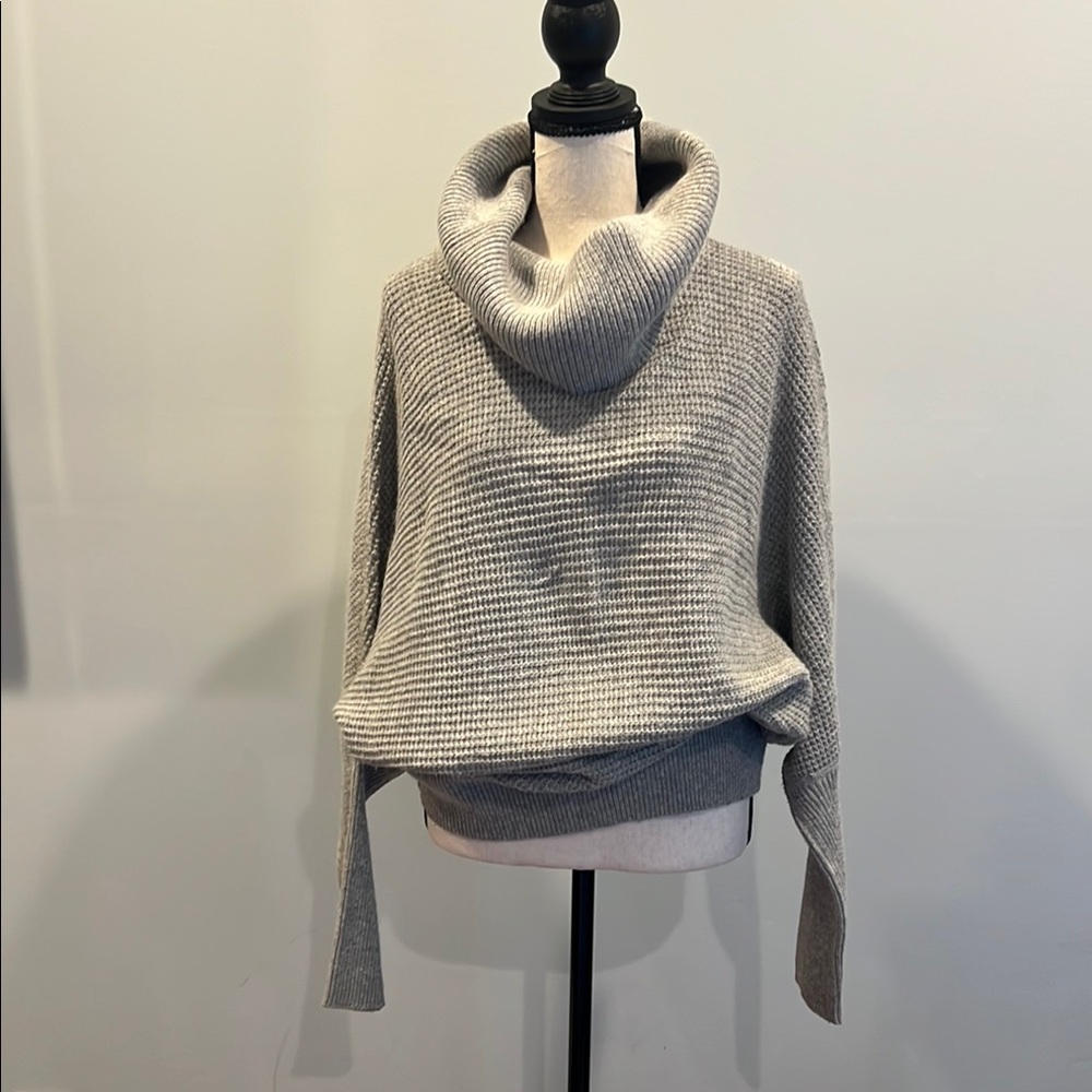 Club Monaco Gray Cowl & Turtleneck Sweater
